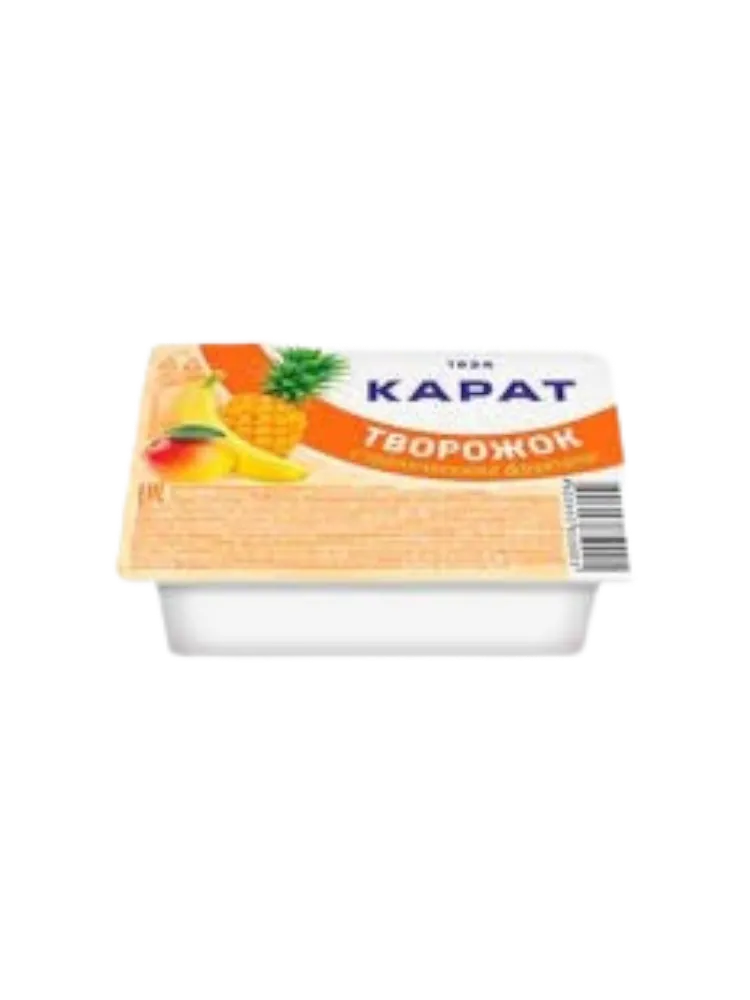 ТВОРОЖОК КАРАТ 100Г ТРОПИЧЕСКИЕ ФРУКТЫ (72)