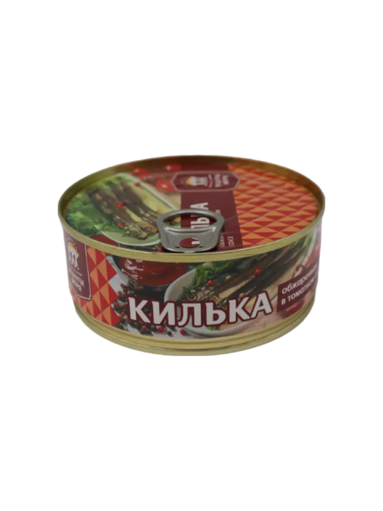 КОНСЕРВА КИЛЬКА БАЛТ НЕРАЗД ОБЖАР В ТОМ СОУСЕ КЛЮЧ 240Г(18)