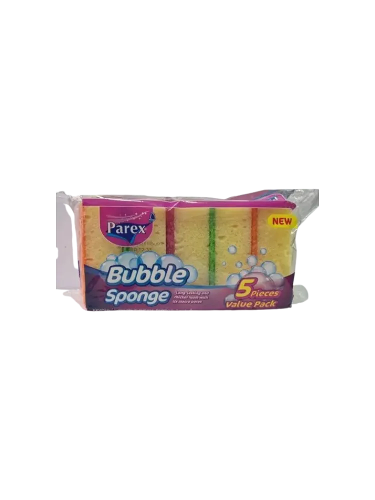 ГУБКИ Д/ПОСУДЫ PAREX BUBBLE 5ШТ(24)