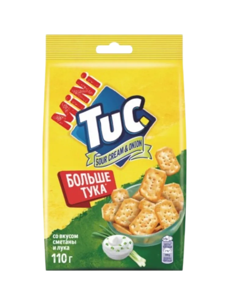 КРЕКЕР TUC 110Г СМЕТАНА ЛУК МИНИ(18)