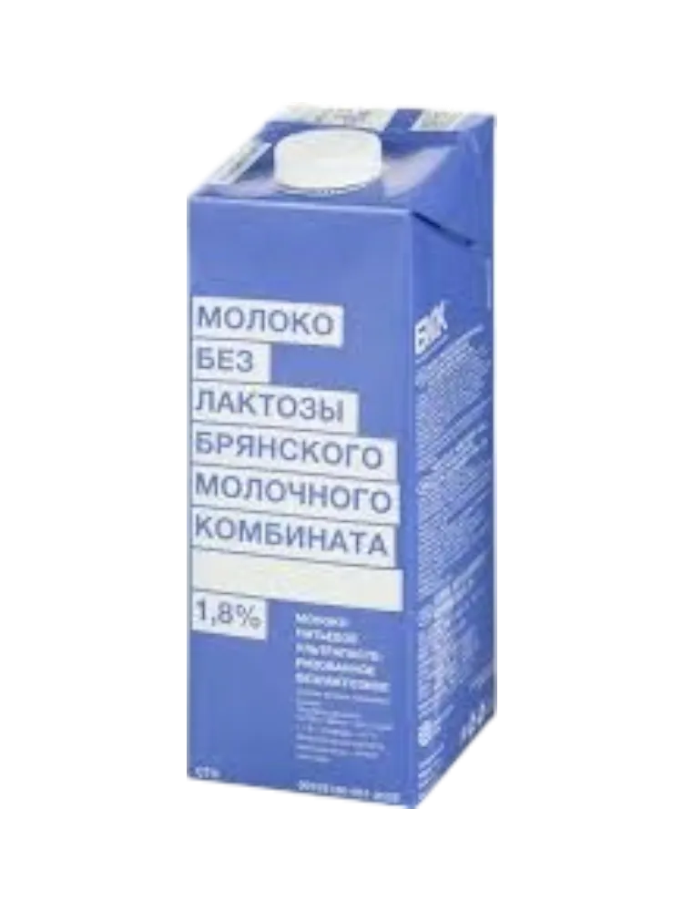 МОЛОКО БМК БЕЗЛАКТОЗНОЕ УЛЬТРАПАСТЕРИЗ 1,8% 975МЛ(6)