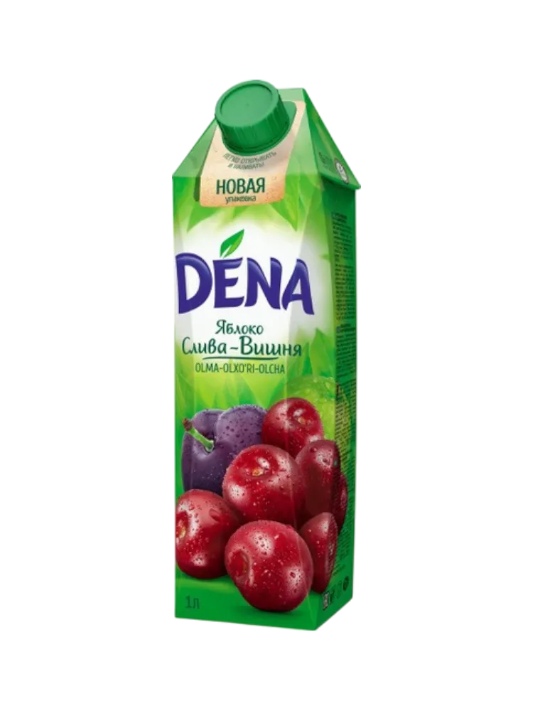 НЕКТАР DENA 1Л ВИШНЯ/СЛИВА/ЯБЛОКО(12)