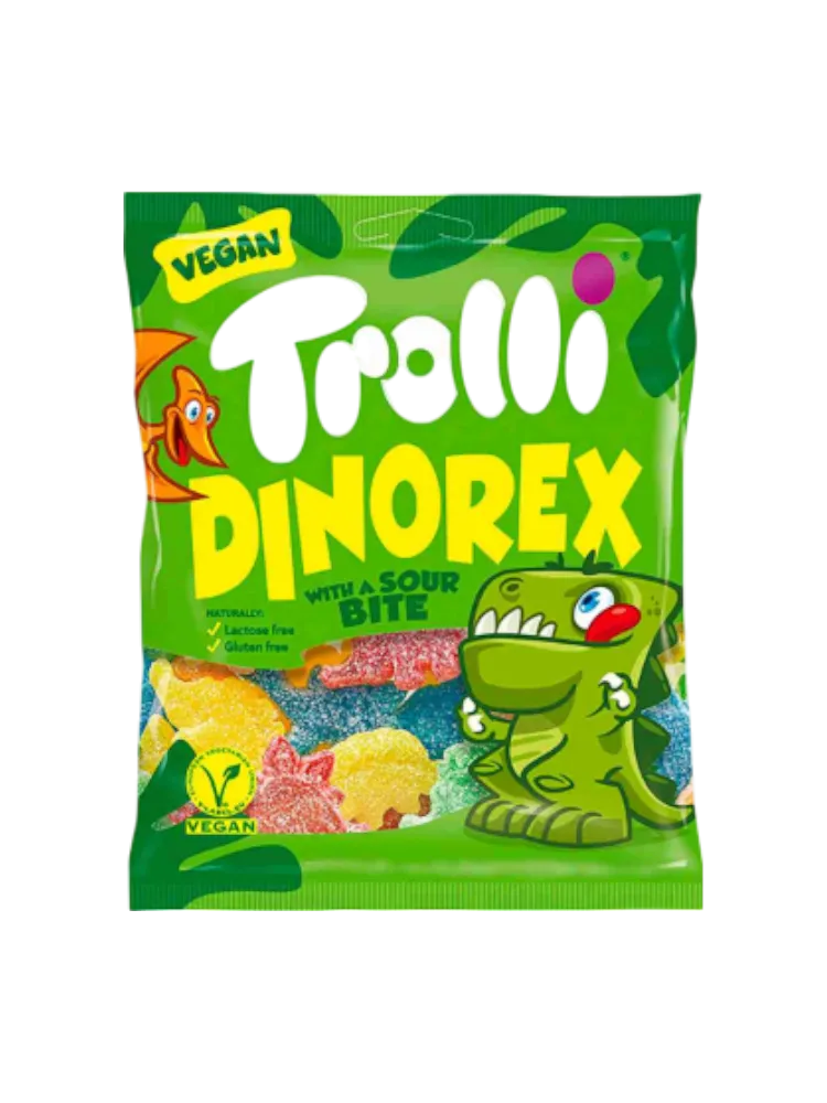 ЖЕВ КОНФЕТЫ TROLLI 100Г DINO REX(24) - фото 1