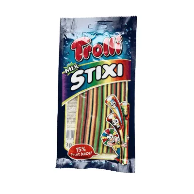 ЖЕВ КОНФЕТЫ TROLLI 85Г MIX STIXI(24) - фото 1