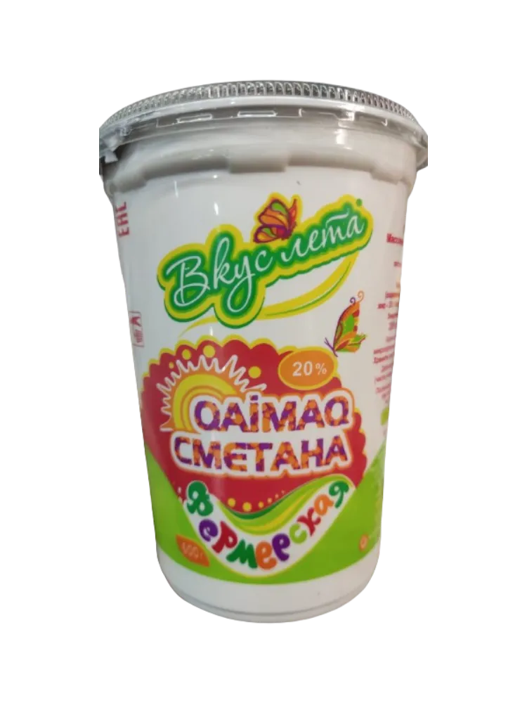 СМЕТАНА ВКУС ЛЕТА 500Г ЖИРНОСТЬ 20%(12)