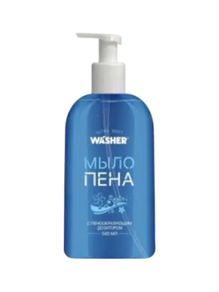 ЖИДКОЕ МЫЛО ПЕНА WASHER-H ULTRA SOFT 500МЛ(12)