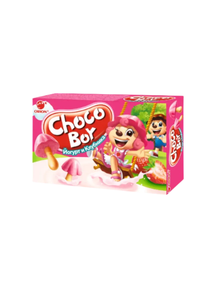 ПЕЧЕНЬЕ CHOCOBOY ЙОГУРТ/КЛУБНИКА  45Г(30)