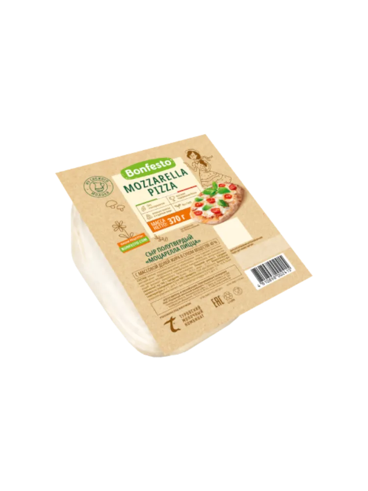 СЫР BONFESTO МОЦАРЕЛЛА ПИЦЦА П/ТВ 40% 370Г(8)