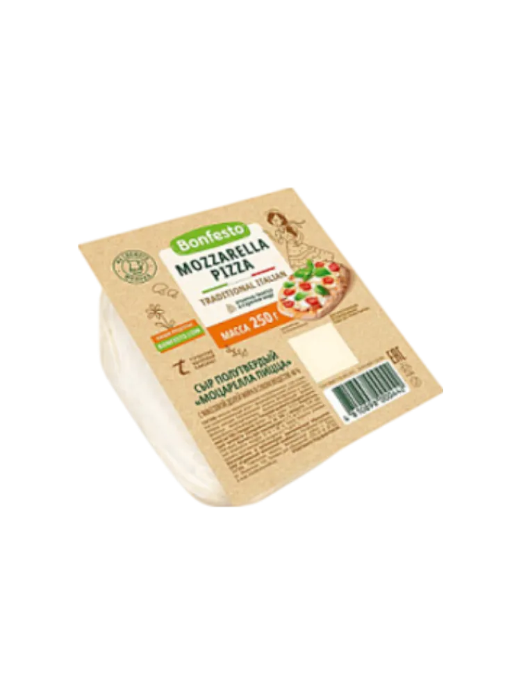 СЫР BONFESTO МОЦАРЕЛЛА ПИЦЦА П/ТВ 40% 250Г(6)