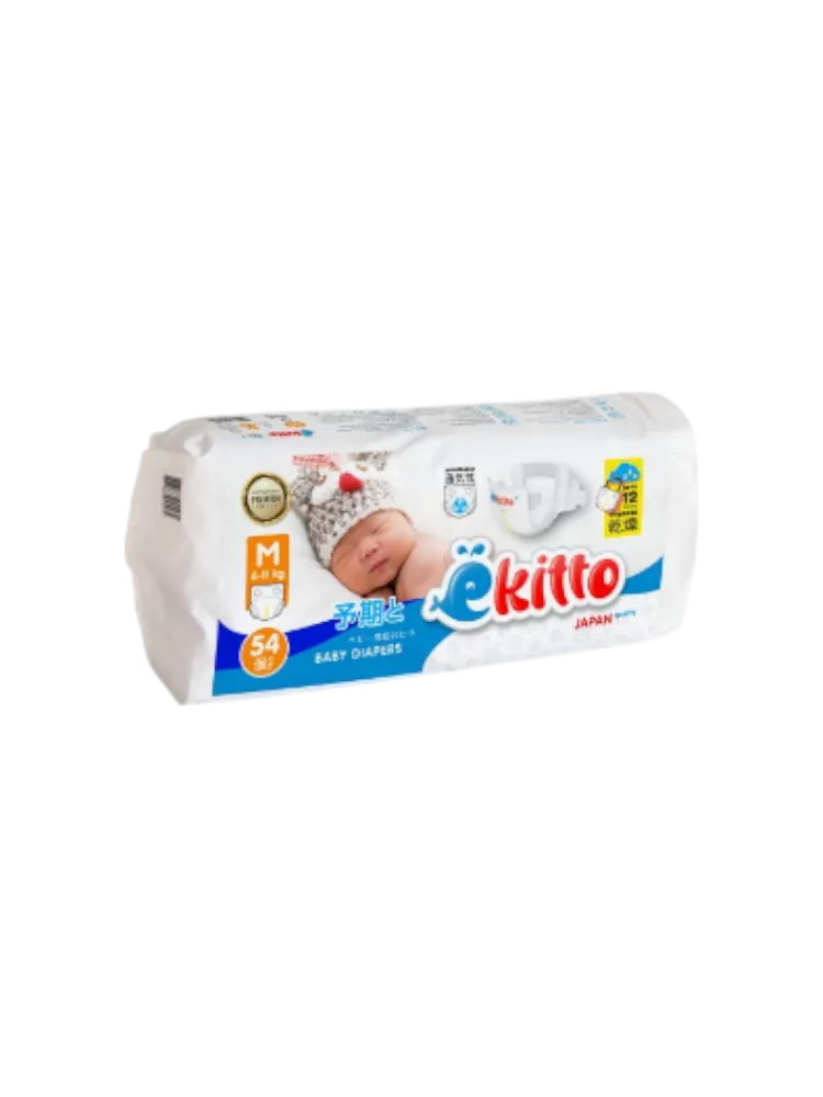 Подгузники EKITTO PREMIUM на липучках  М 6-11 кг -54шт