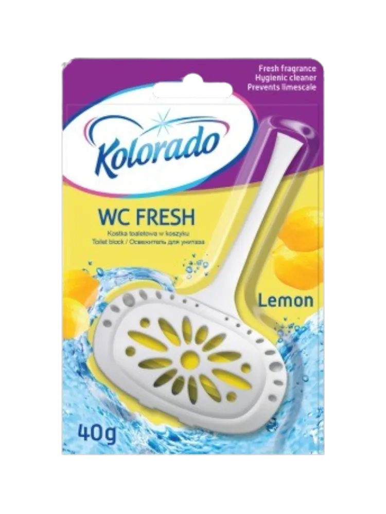 БЛОК Д/ТУАЛЕТА KOLORADO WC FRESH 40Г ЛИМОН(24)