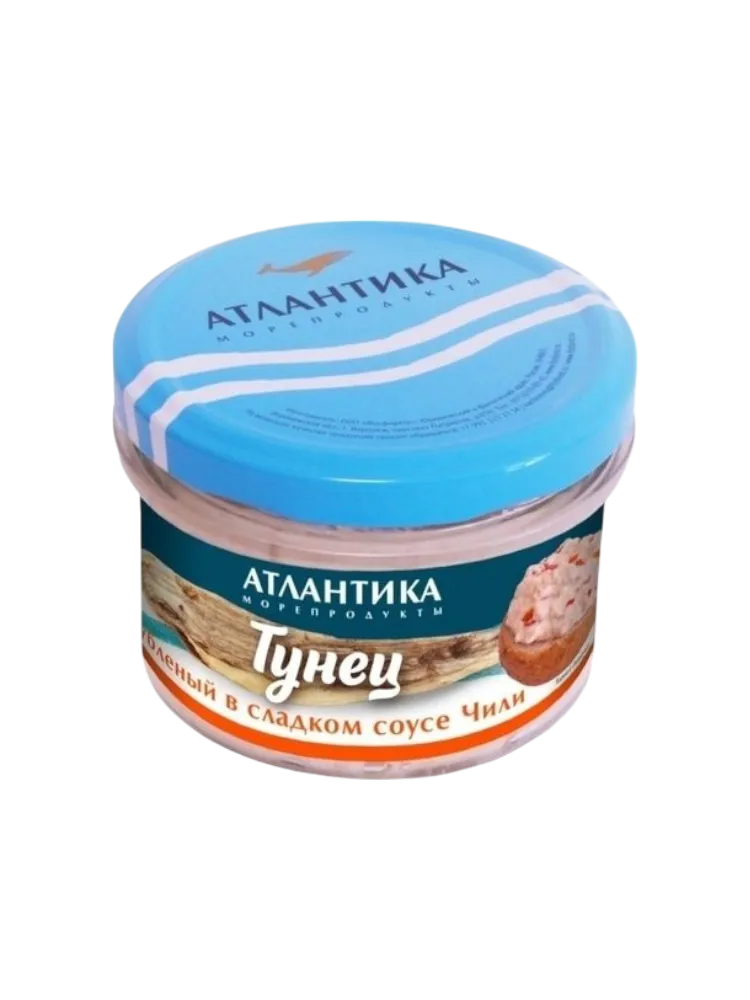 КРЕМ-ПАСТА ИЗ ТУНЦА АТЛ В СЛАДКОМ СОУСЕ ЧИЛИ Г/К
