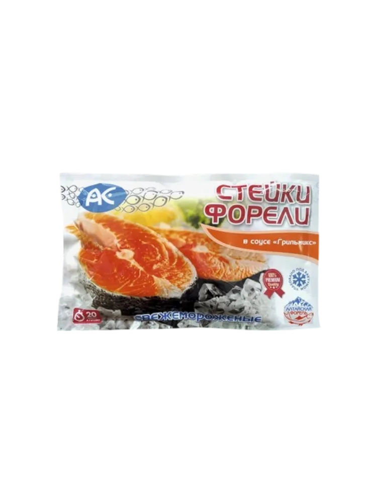 РЫБА ФОРЕЛЬ 350Г СТЕЙК В СОУСЕ ГРИЛЬМИКС АС