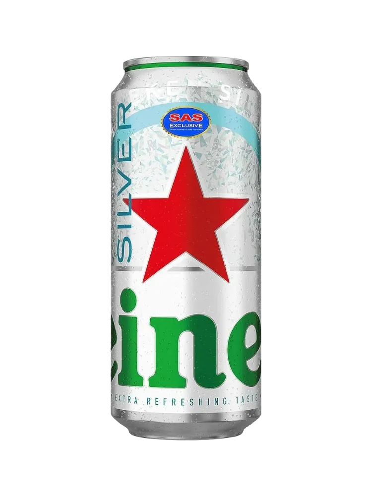 ПИВО HEINEKEN SILVER 0.5Л СВЕТЛОЕ 4.1% Ж/Б (24) - фото 1