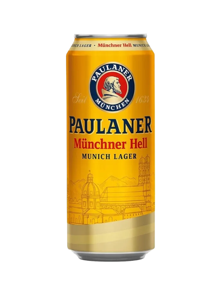 ПИВО PAULANER 0.5Л MUNCHNER HELL LAGER СВЕТЛОЕ Н/Ф Ж/Б 4.9%(24) - фото 1