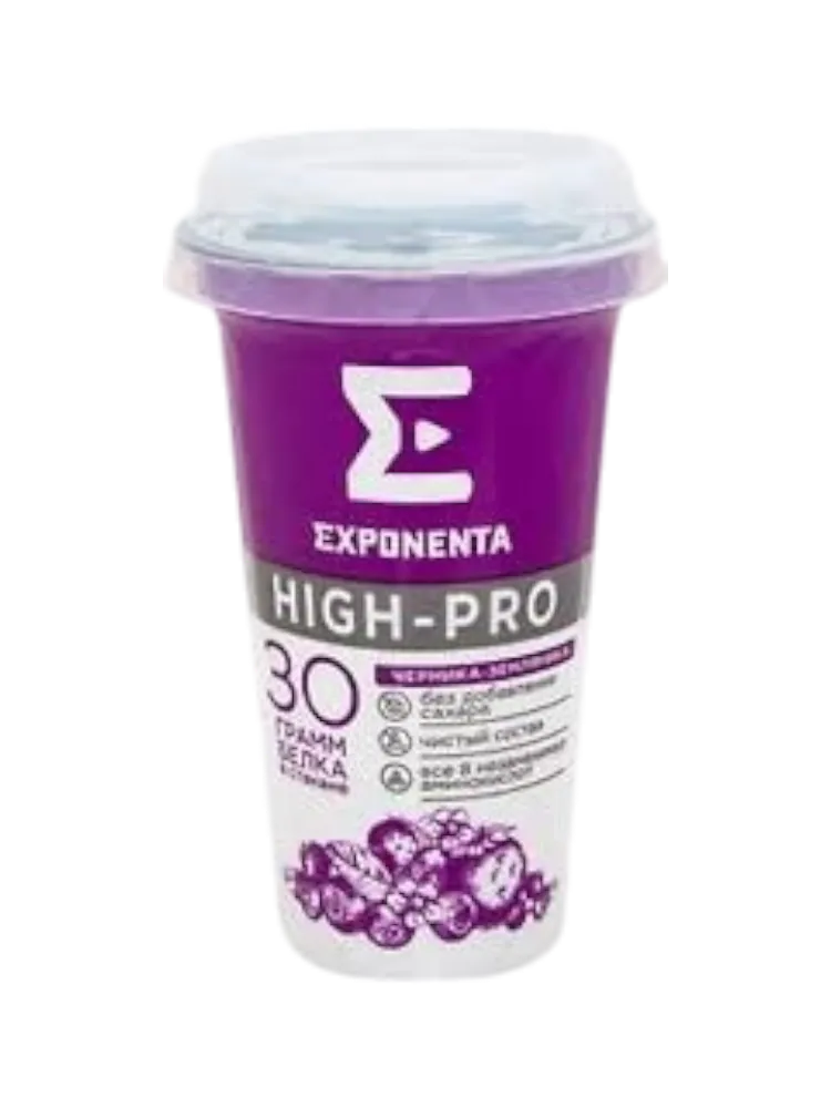 НАПИТОК КИСЛОМОЛОЧНЫЙ EXPONENTA 250Г ЧЕРНИКА ЗЕМЛЯНИКА