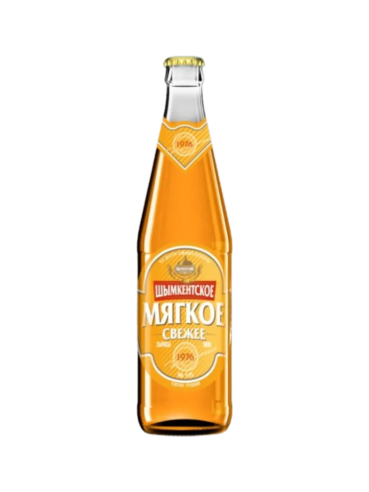 ПИВО ШЫМКЕНСТКОЕ 0,45Л МЯГКОЕ СВЕЖЕЕ 4% СТ/Б(20) - фото 1