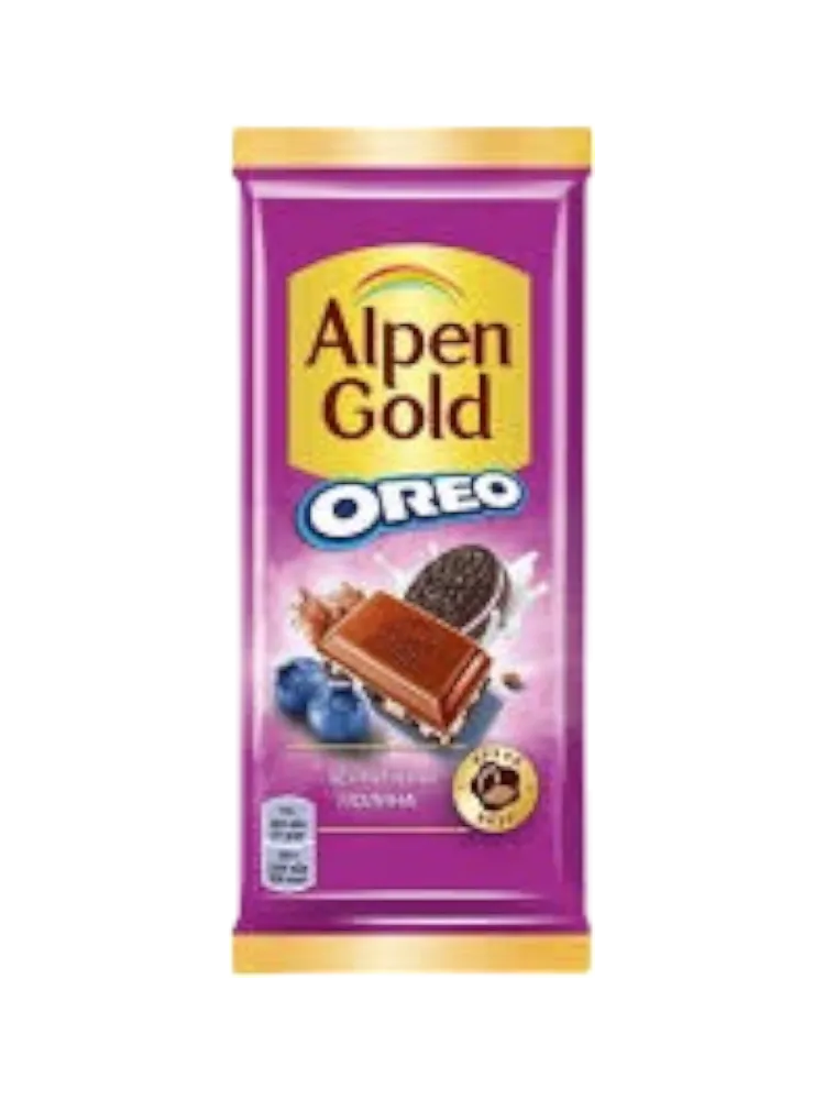 ШОКОЛАД ALPEN GOLD 85Г ЧЕРНИКА/ОРЕО