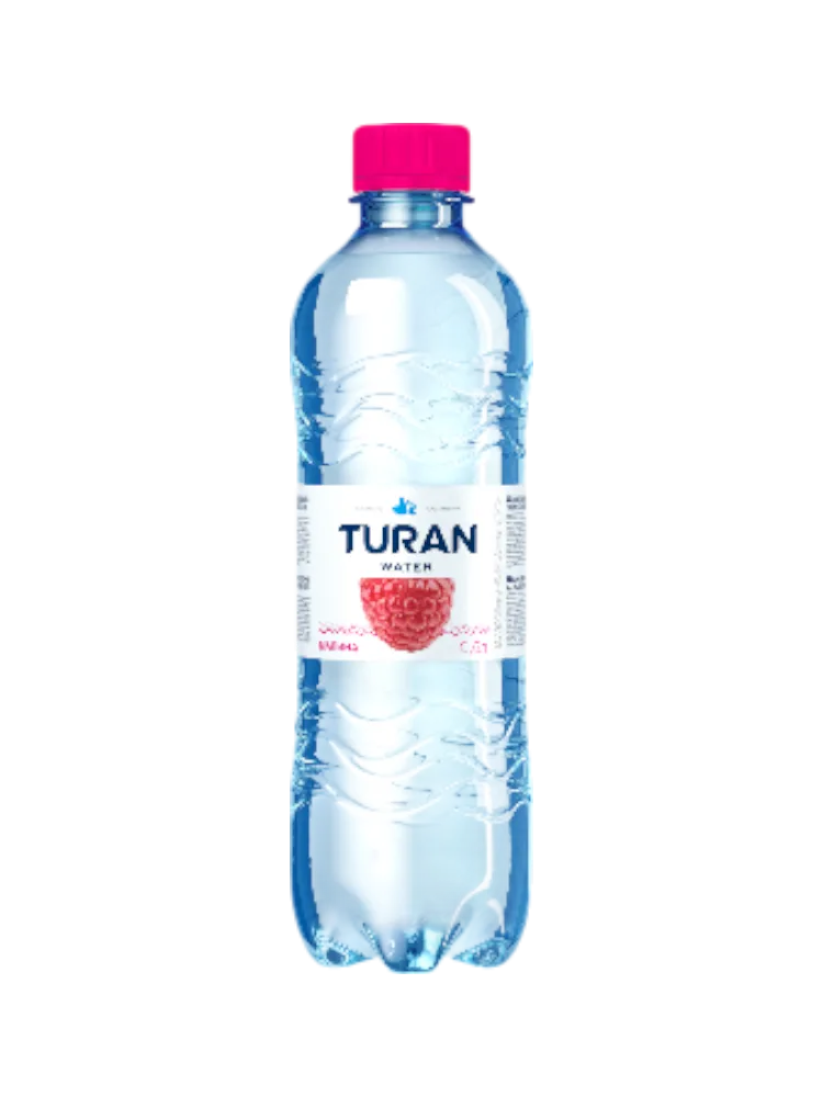 ВОДА TURAN 0.5Л СО ВКУСОМ МАЛИНЫ (12)
