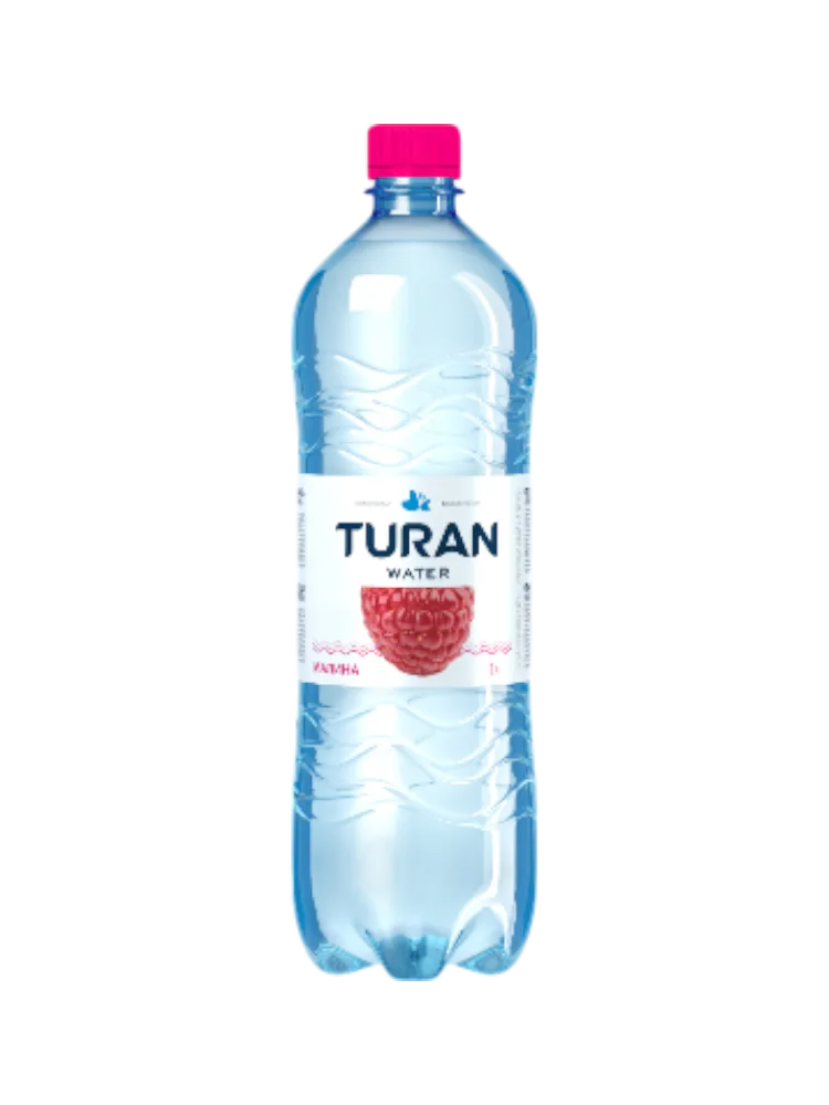 ВОДА TURAN 1Л СО ВКУСОМ МАЛИНЫ (6)