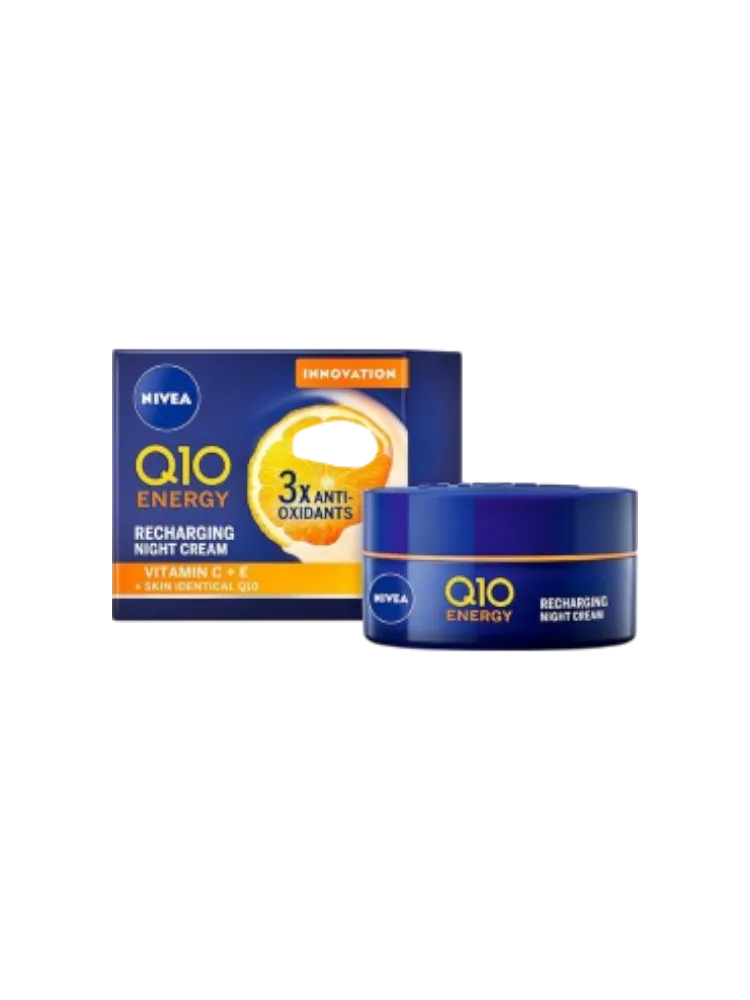 КРЕМ НОЧНОЙ Д/ЛИЦА NIVEA ENERGY Q10 RECHARGING ВИТАМИН С И Е 50МЛ(6)