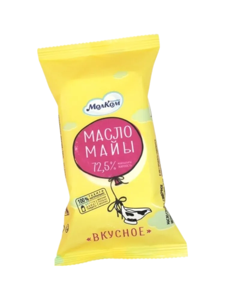 МАСЛО СЛИВ ВКУСНОЕ 200Г ФЛОУ/ПАК 72,5%