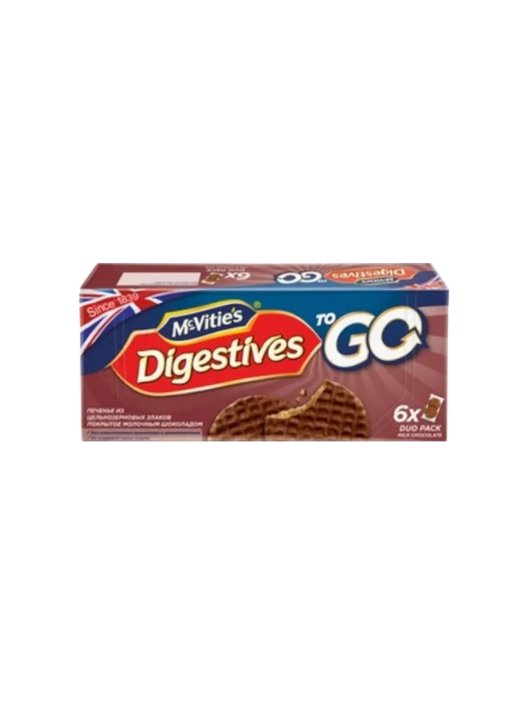ПЕЧЕНЬЕ MCVITIE’S DIGESTIVES 200Г ИЗ ЦЕЛЬНОЗЕРНОВЫХ ЗЛАКОВ C МОЛ ШОК(18) - фото 1