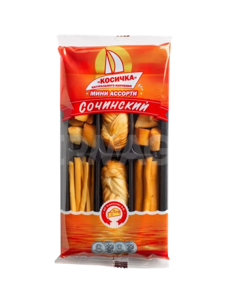 СЫР СОЧИНСКИЙ ЧЕЧИЛ КОСИЧКА КОПЧЕНАЯ АССОРТИ 100Г(10)