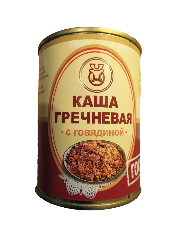 КОНСЕРВЫ АЛТАЙСКАЯ КАША ГРЕЧНЕВАЯ С ГОВ 340Г Ж/Б(12)