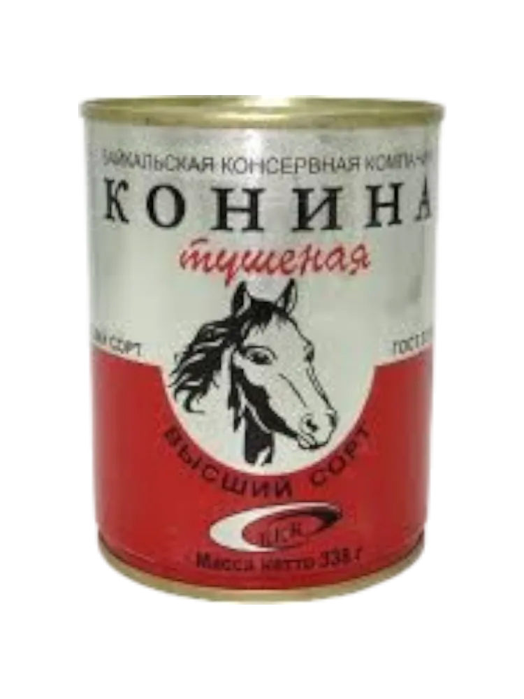 КОНСЕРВЫ АЛТАЙСКАЯ КОНИНА ТУШ В/С ГОСТ 338Г Ж/Б(12)