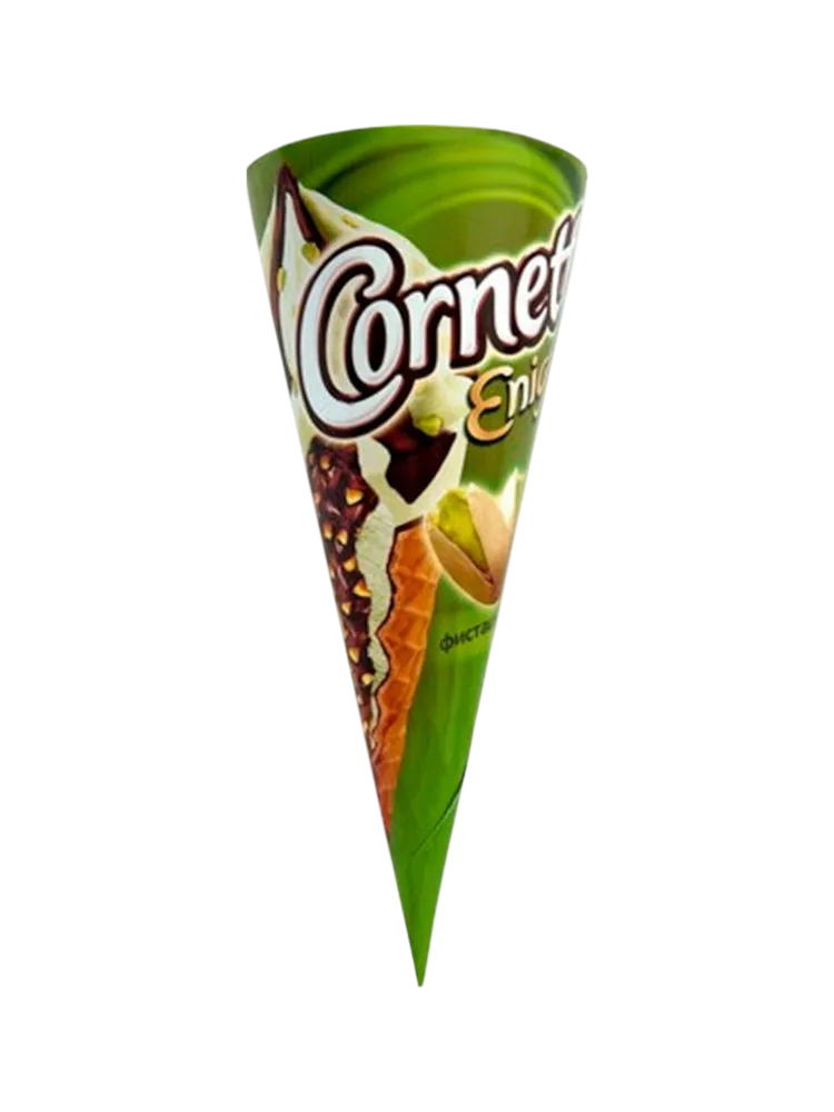МОРОЖЕНОЕ CORNETTO ФИСТАШКА ШОКОЛАД РОЖОК 83Г(20) 