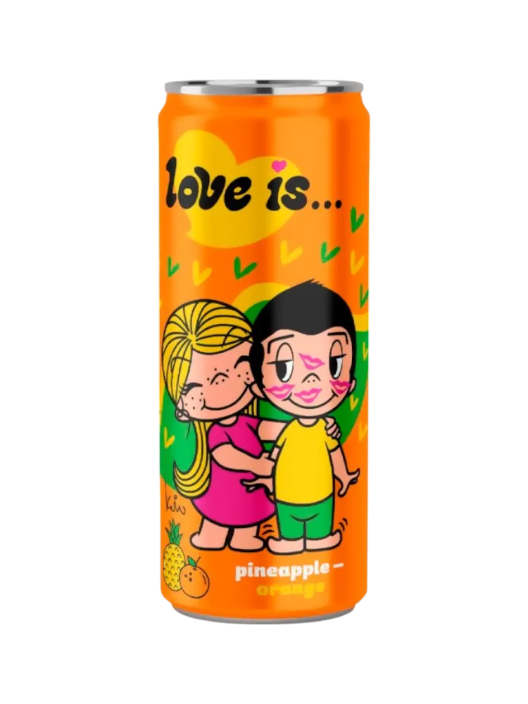НАПИТОК LOVE IS АНАНАС И АПЕЛЬСИН 330 МЛ Ж/Б (12)