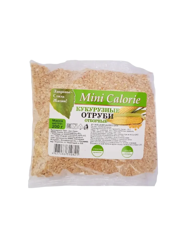 ОТРУБИ КУКУРУЗНЫЕ MINI CALORIE 200Г ОТБОРНЫЕ (20) - фото 1