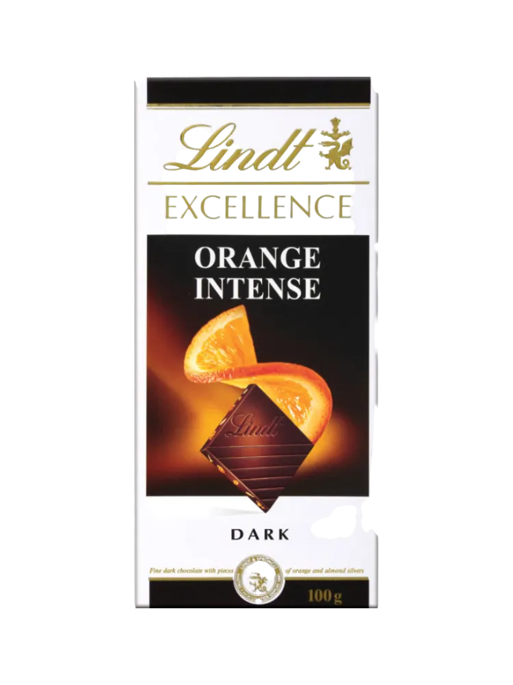 ШОКОЛАД LINDT EXCELLENCE 100Г ТЕМН АПЕЛЬСИН/МИНДАЛЬ(20)