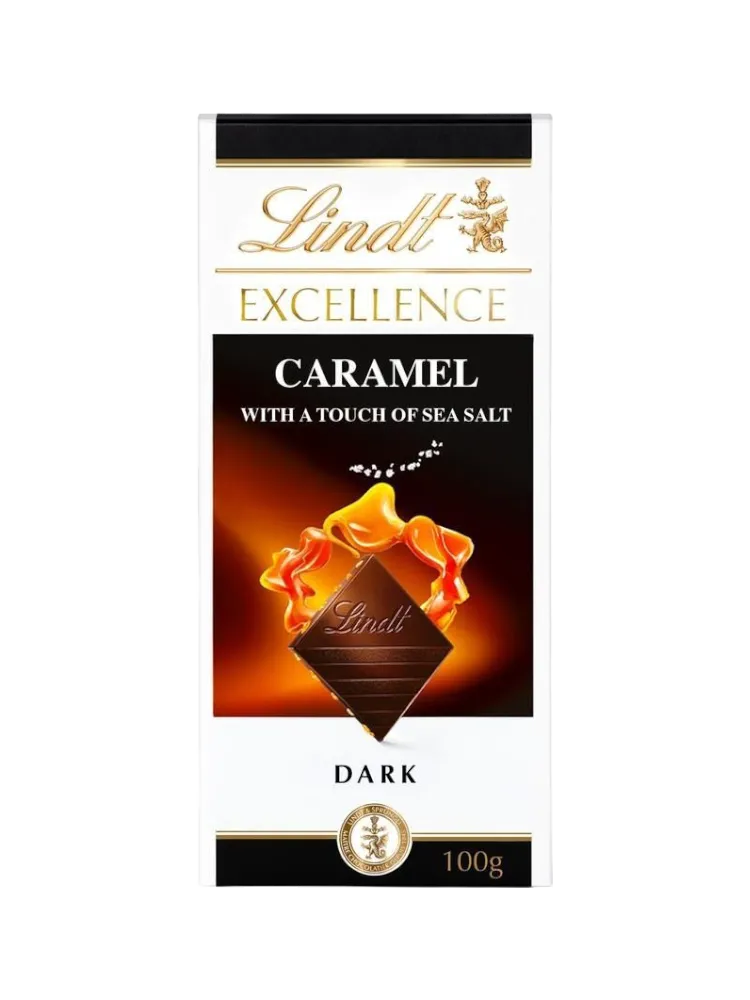 ШОКОЛАД LINDT EXCELLENCE 100Г ТЕМН КАРАМЕЛЬ/МОРСКАЯ СОЛЬ(20)