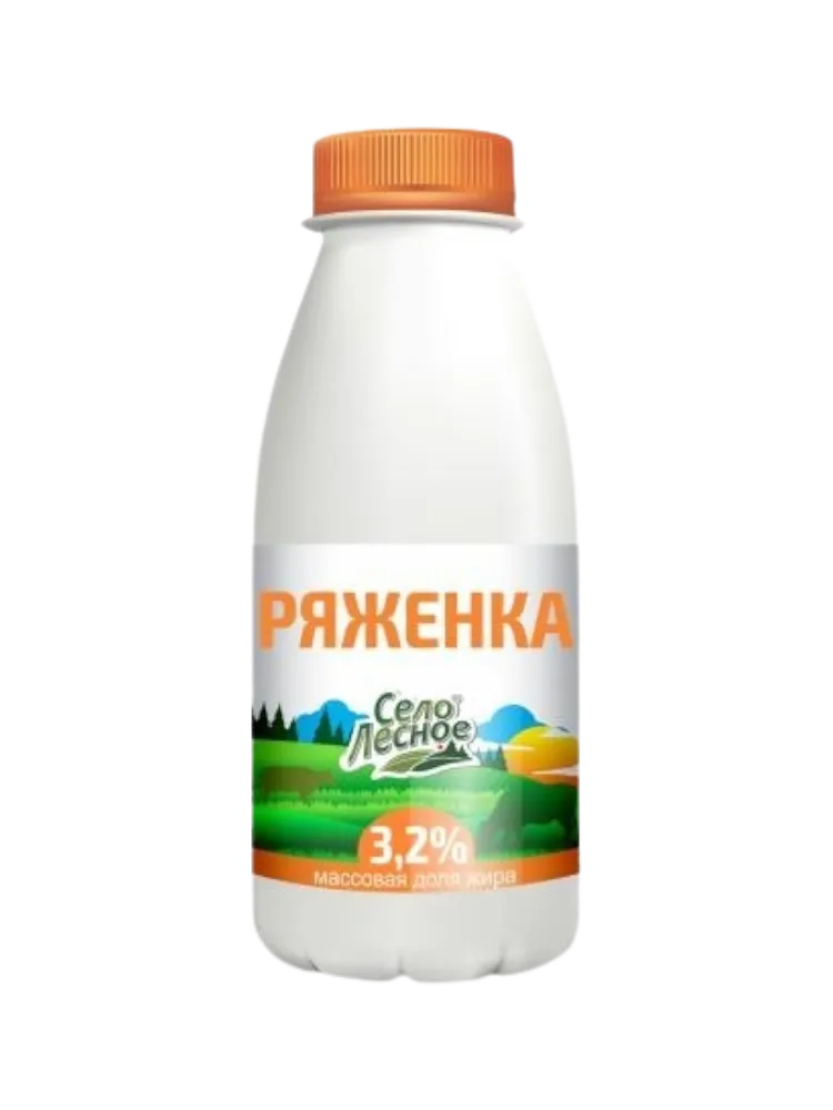 РЯЖЕНКА СЕЛО ЛЕСНОЕ 450Г 3.2%(12)БУТ