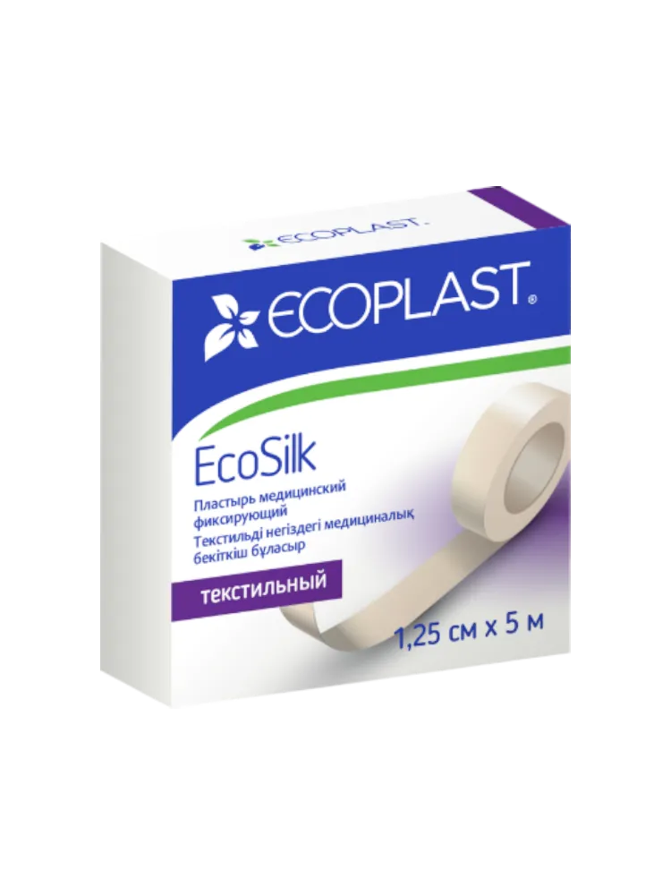 EP Пластырь мед фикс текстиль EcoSilk 1,25см х 5м