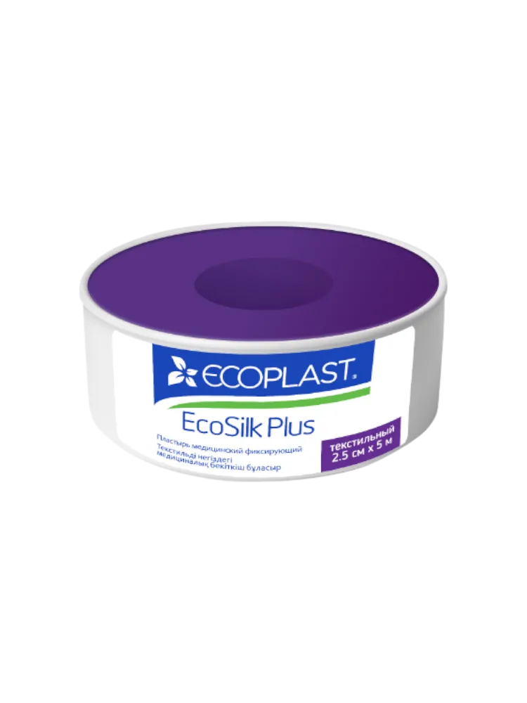 EP Пластырь мед фикс текстиль EcoSilk plus 2,5см х 5м