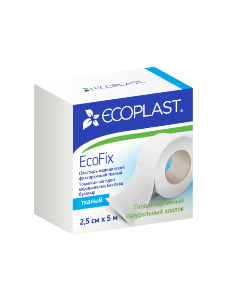 EP Пластырь мед фикс тканый EcoFix 2,5см х 5м
