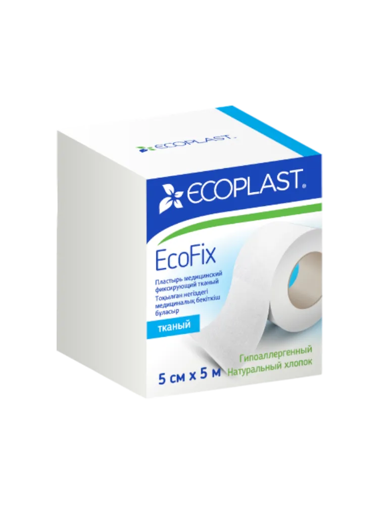 EP Пластырь мед фикс тканый EcoFix 5см х 5м