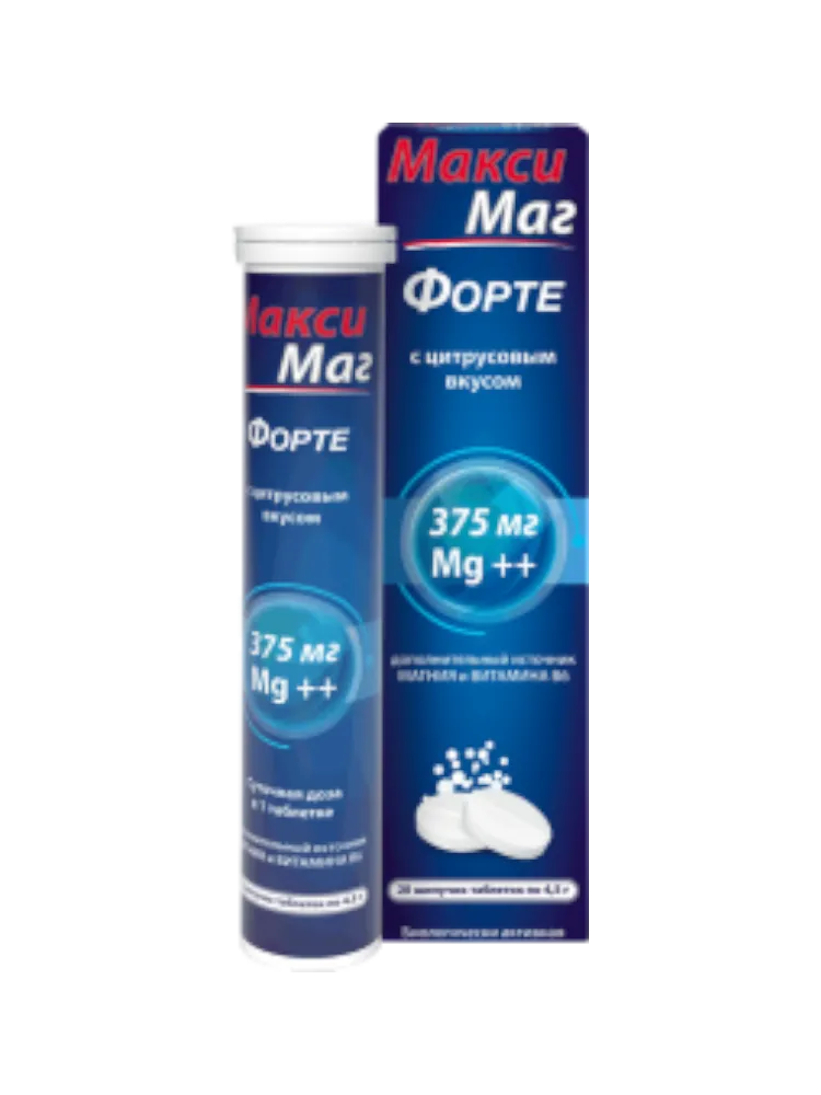 Макси Маг Форте с Цитрусом таблетки шипучие №20 
