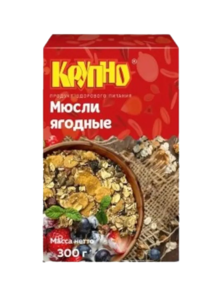 МЮСЛИ КРУПНО 300Г ЯГОДНЫЕ (18)