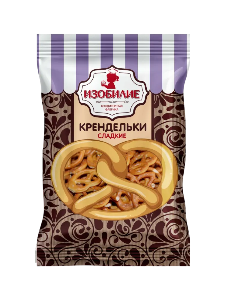 КРЕНДЕЛЬКИ ИЗОБИЛИЕ 250Г СЛАДКИЕ(14)