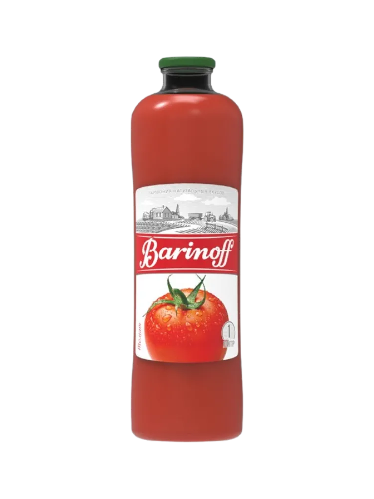 СОК BARINOFF 1Л ТОМАТНЫЙ ВОСТ С МЯКОТЬЮ И СОЛЬЮ СТ/Б(6) - фото 1