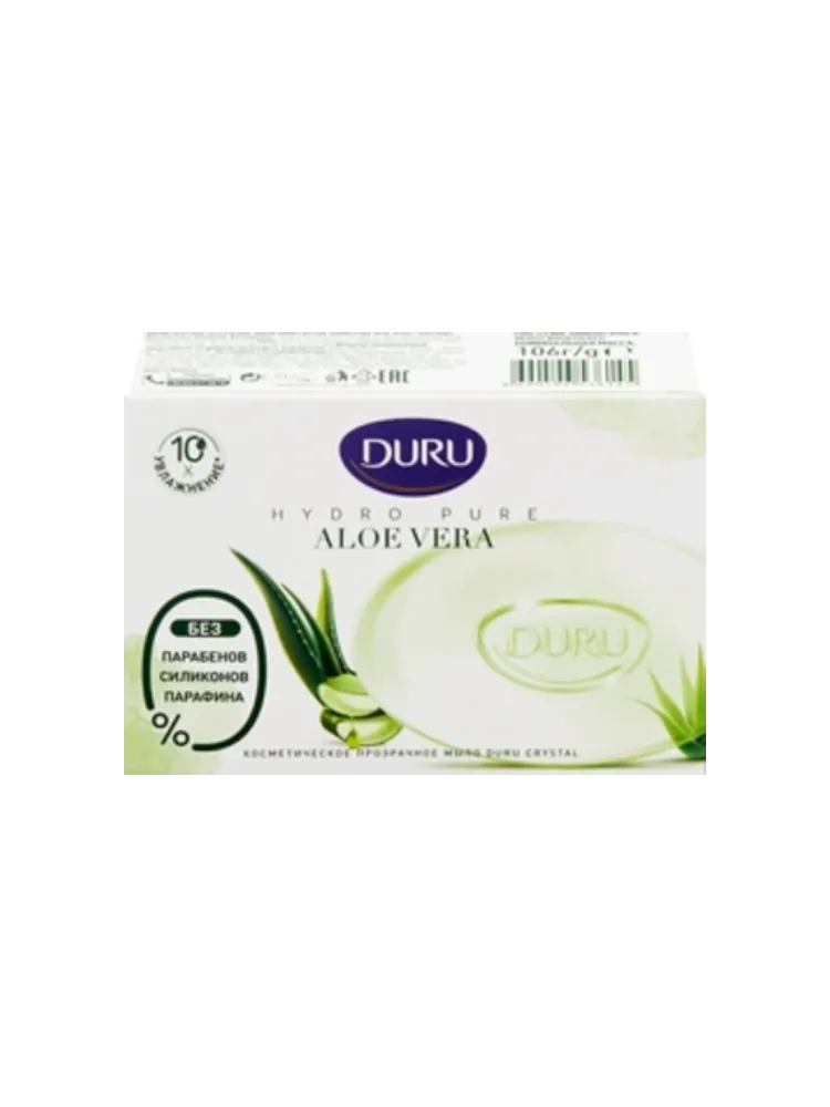 ТУАЛЕТНОЕ МЫЛО DURU HYDRO PURE АЛОЭ 106ГР(24) - фото 1