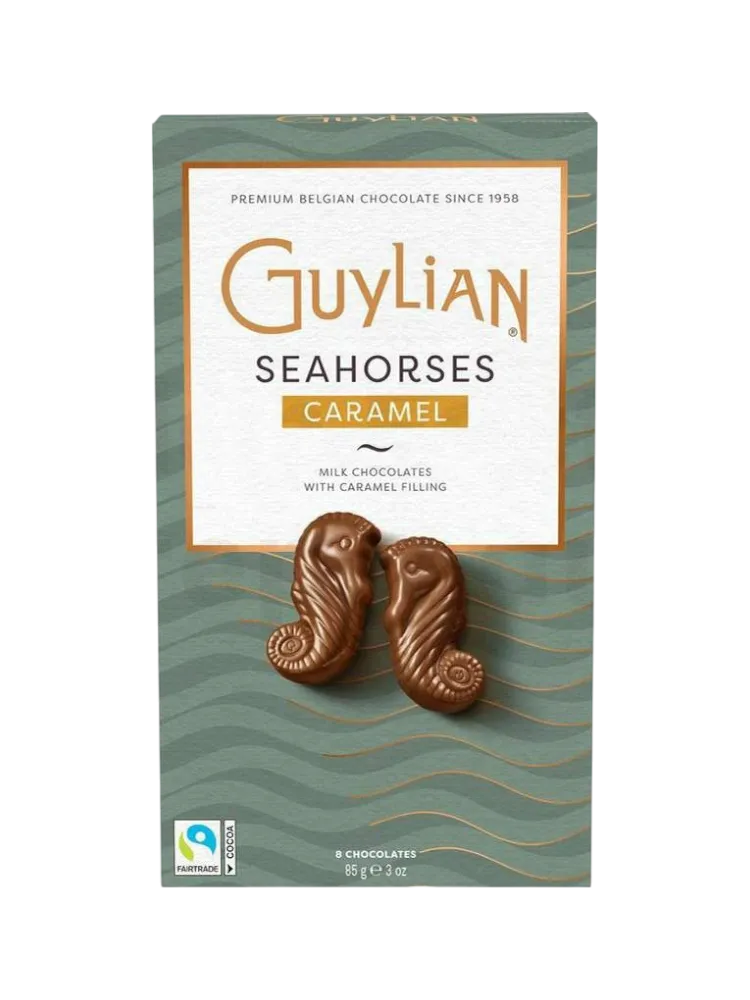 КОНФЕТЫ GUYLIAN 85Г МОРСКИЕ КОНЬКИ КАРАМЕЛЬ(12)