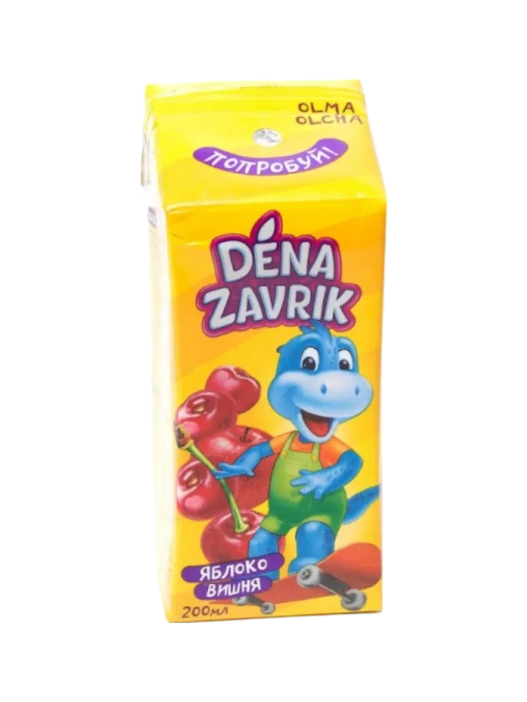 НЕКТАР DENA ZAVRIK ЯБЛОКО-ВИШНЯ 0,2Л(24)