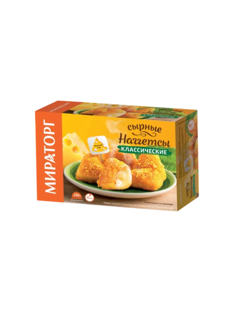 НАГГЕТСЫ МИРАТОРГ СЫРНЫЕ КЛАССИЧЕСКИЕ 250Г
