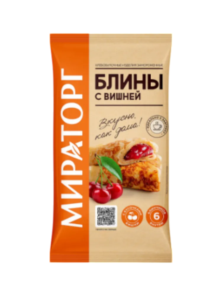 БЛИНЫ МИРАТОРГ С ВИШНЕЙ 360Г ЗАМ