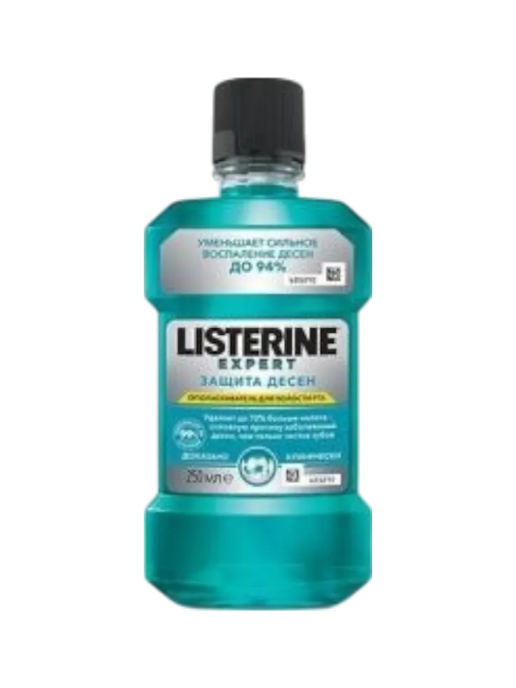 LISTERINE ОПОЛАСКИВАТЕЛЬ ДЛЯ ПОЛОСТИ РТА ЗАЩИТА ДЕСЕН 250 МЛ (12)